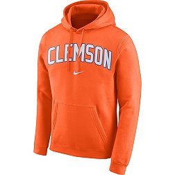 Nike Men's Clemson Tigers Orange Club Arch Pullover Fleece Hoodie