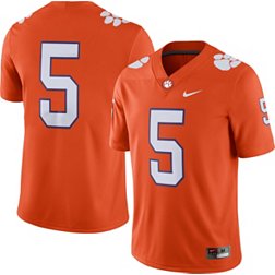 Nike Men's Clemson Tigers #5 Orange Dri-FIT Game Football Jersey