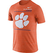 Nike Men's Clemson Tigers Orange Dri-FIT Velocity Football Sideline T-Shirt