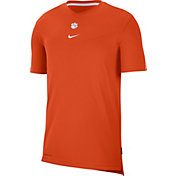 Nike Men's Clemson Tigers Orange Football Sideline Coach Dri-FIT UV T-Shirt