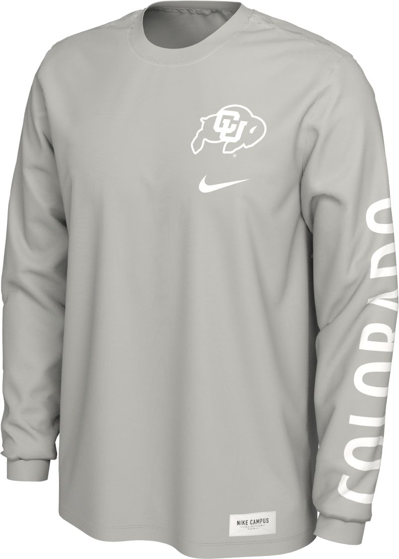 Nhl Colorado Avalanche Men's Charcoal Long Sleeve T-shirt : Target