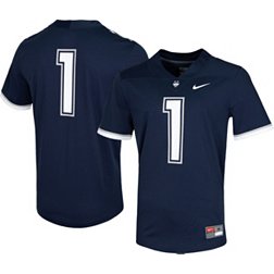 Nike Men's UConn Huskies #1 Navy Untouchable Game Football Jersey