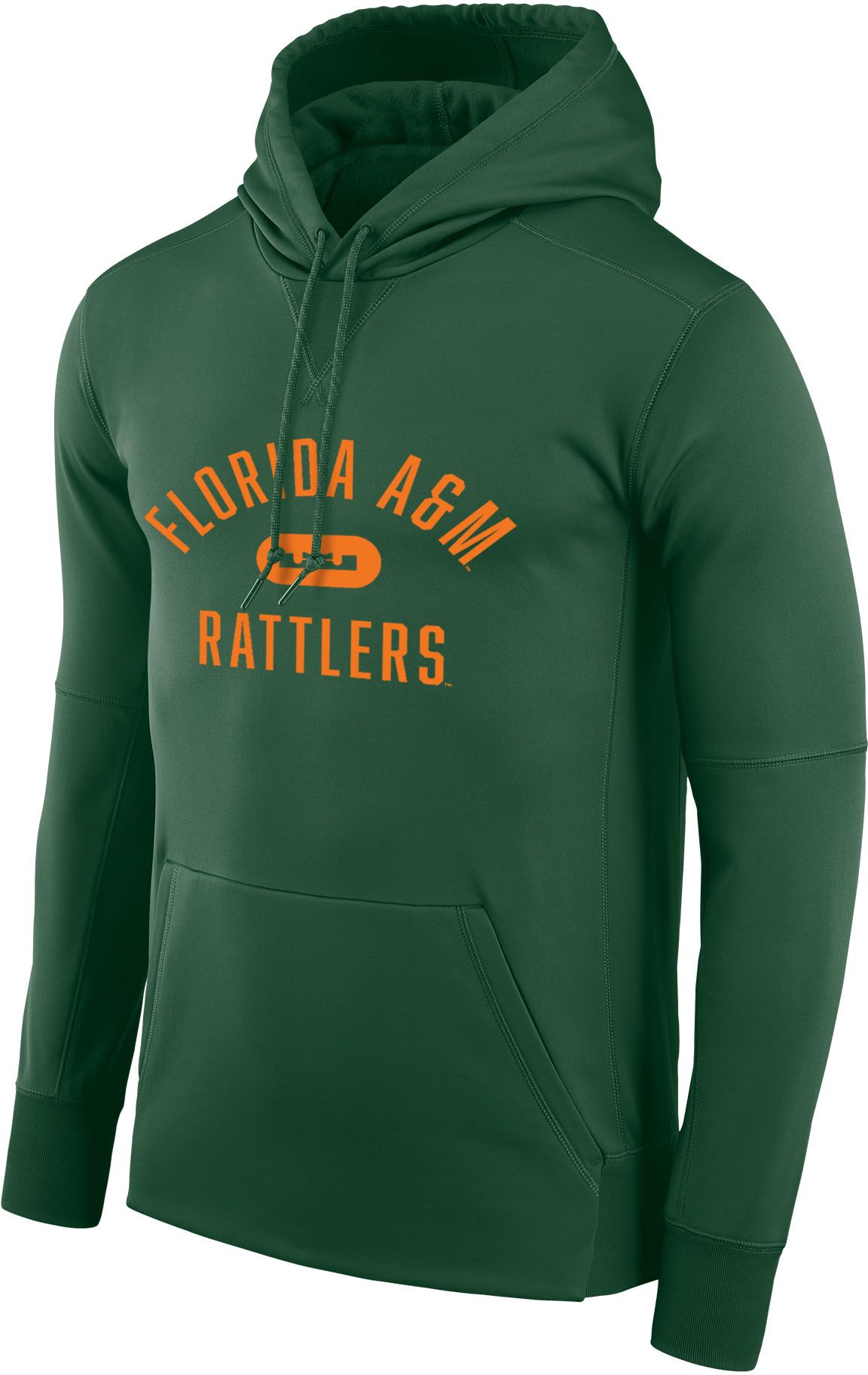 Nike x LeBron James Men's Florida A&amp;M Rattlers Green Basketball Therma Performance Pullover Hoodie
