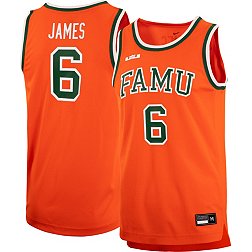 Nike x LeBron James Men's Florida A&M Rattlers #6 Orange Replica Basketball Jersey