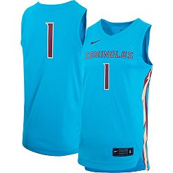 Nike Men's Florida State Seminoles #1 Turquoise Replica Basketball Jersey