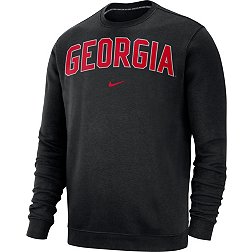 Nike Men's Georgia Bulldogs Club Fleece Crew Neck Black Sweatshirt