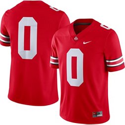 Nike Men's Ohio State Buckeyes #0 Scarlet Dri-FIT Game Football Jersey