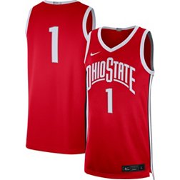 Nike Men's Ohio State Buckeyes #1 Scarlet Limited Basketball Jersey