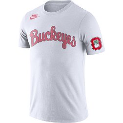 Nike Men's Ohio State Buckeyes Retro Cotton White T-Shirt