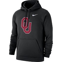 Nike Men's Oklahoma Sooners Club Fleece Pullover Black Hoodie