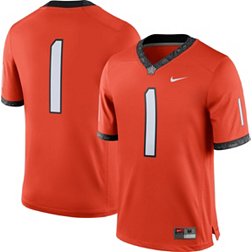 Nike Men's Oklahoma State Cowboys #1 Orange Alternate Dri-FIT Game Football Jersey