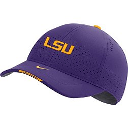 Nike Men's LSU Tigers Purple AeroBill Swoosh Flex Classic99 Football Sideline Hat