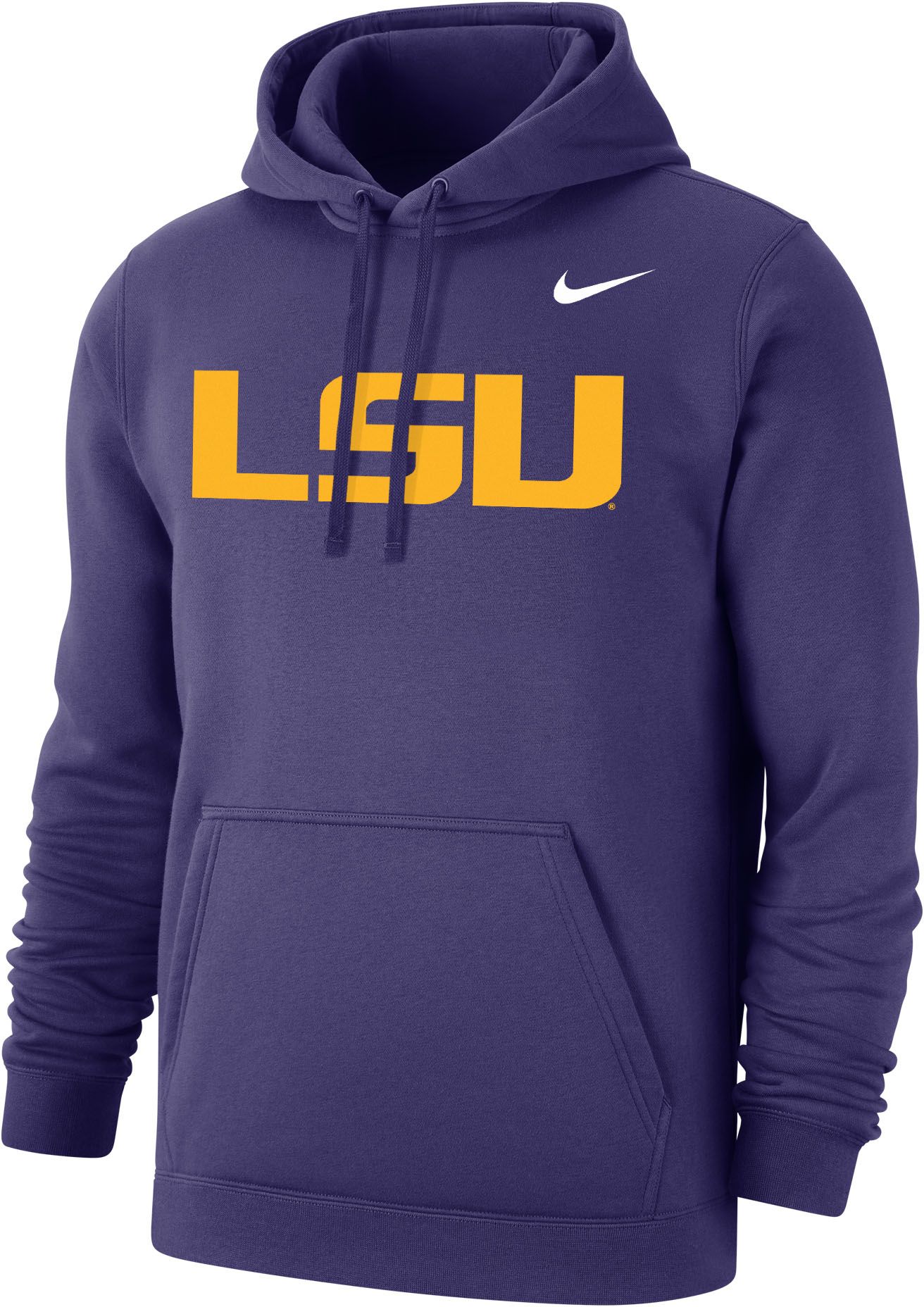 Nike Men's LSU Tigers Purple Club Fleece Pullover Hoodie