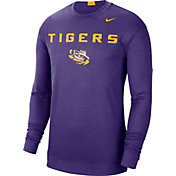 Nike Men's LSU Tigers Purple Spotlight Basketball Long Sleeve T-Shirt