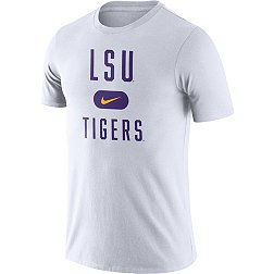 Nike Men's LSU Tigers Basketball Team Arch White T-Shirt