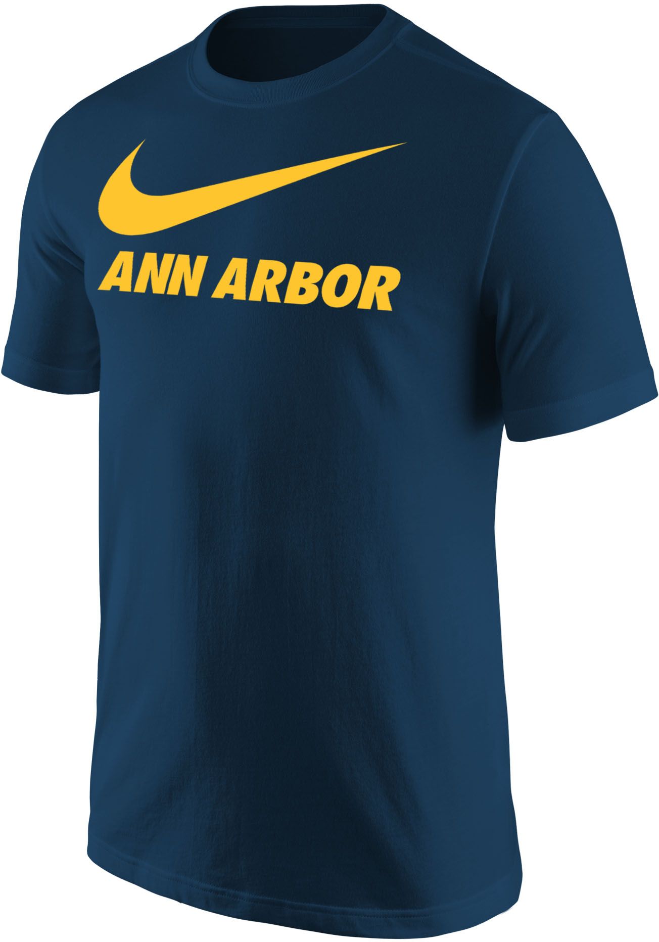 Blue and hotsell gold nike shirt