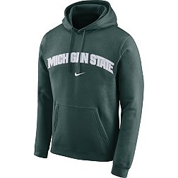Nike Men's Michigan State Spartans Green Club Arch Pullover Fleece Hoodie