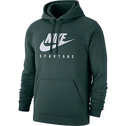 Nike Men's Michigan State Spartans Green Club Fleece Futura Pullover Hoodie