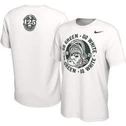 Nike Men's Michigan State Spartans 125th Football Season Anniversary White T-Shirt