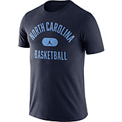Jordan Men's North Carolina Tar Heels Navy Basketball Team Arch T-Shirt