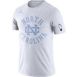 Jordan Men's North Carolina Tar Heels Retro Cotton White T-Shirt