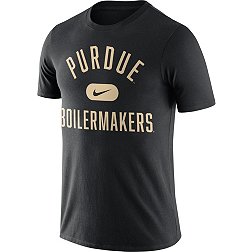 Nike Men's Purdue Boilermakers Basketball Team Arch Black T-Shirt