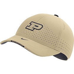 Nike Men's Purdue Boilermakers Old Gold AeroBill Swoosh Flex Classic99 Football Sideline Hat