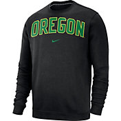 Nike Men's Oregon Ducks Club Fleece Crew Neck Black Sweatshirt