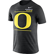 Nike Men's Oregon Ducks Dri-FIT Velocity Football Sideline Black T-Shirt