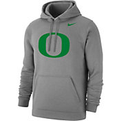 Nike Men's Oregon Ducks Grey Club Fleece Pullover Hoodie