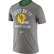 Nike Men's Oregon Ducks Grey Dri-FIT Vault Helmet Logo T-Shirt
