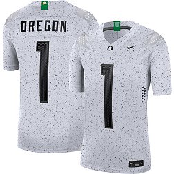 Nike Men's Oregon Ducks #1 Eggshell White Alternate Dri-FIT Limited Football Jersey