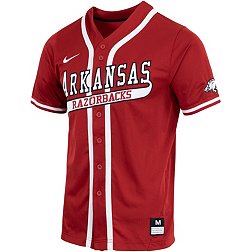 Nike Men's Arkansas Razorbacks Cardinal Dri-FIT Replica Baseball Jersey