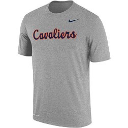 Nike Men's Virginia Cavaliers Grey Vintage Logo Dri-FIT Cotton T-Shirt