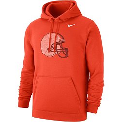 Nike Men's Virginia Cavaliers Orange Vintage Logo Fleece Pullover Hoodie