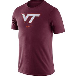 Nike Men's Virginia Tech Hokies Maroon Essential Logo T-Shirt