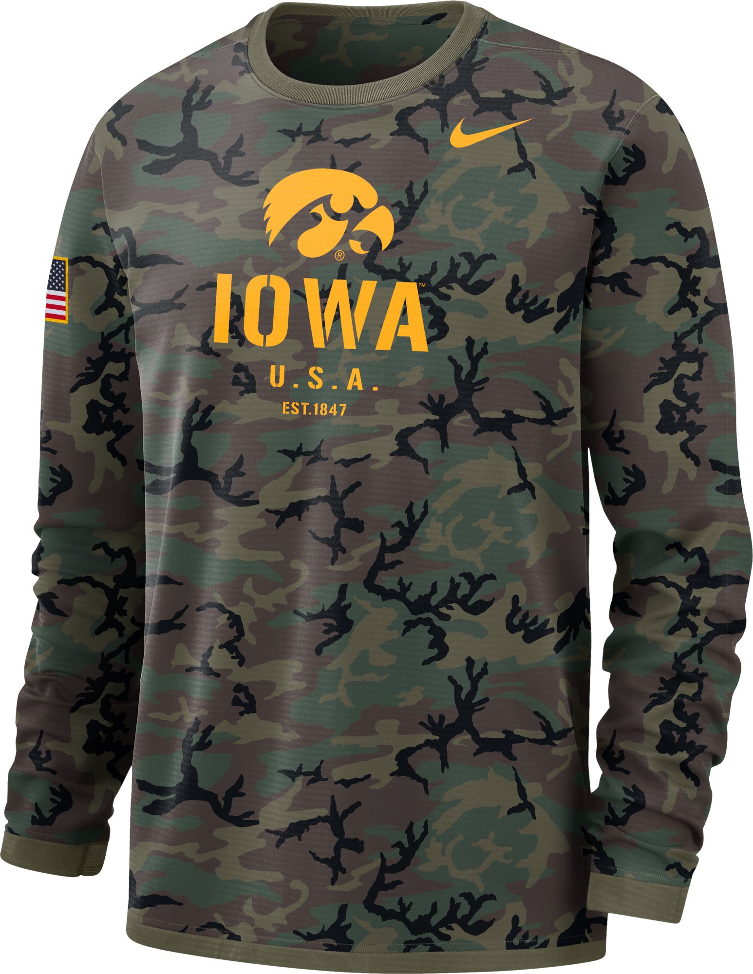 Nike / Men's Iowa Hawkeyes Camo Military Appreciation Long