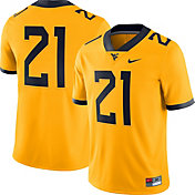 Nike Men's West Virginia Mountaineers #21 Gold Alternate Dri-FIT Game Football Jersey