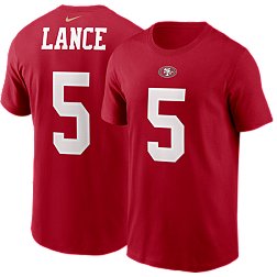 Nike San Francisco 49ers Trey Lance #5 Red T-Shirt