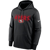 Nike Men's San Francisco 49ers Left Chest Therma-FIT Black Hoodie