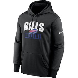 Men's Nike Heathered Charcoal Buffalo Bills Fan Gear Primary Logo Therma  Performance Pullover Hoodie