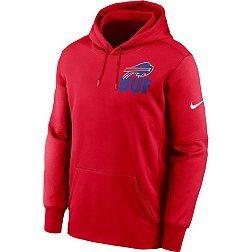 Nike Men's Buffalo Bills Logo Red Therma-FIT Hoodie