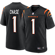 Nike Men's Cincinnati Bengals Ja'Marr Chase #1 Black Game Jersey