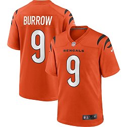 Nike Men's Cincinnati Bengals Joe Burrow #9 Alternate Orange Game Jersey