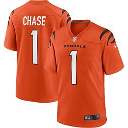 Nike Men's Cincinnati Bengals Ja'Marr Chase #1 Orange Game Jersey