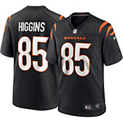 Nike Men's Cincinnati Bengals Tee Higgins #85 Black Game Jersey
