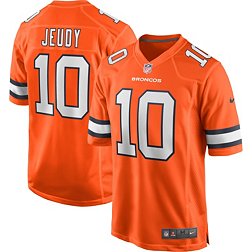 Nike Men's Denver Broncos Jerry Jeudy #10 Alternate Orange Game Jersey