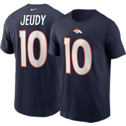 Nike Men's Denver Broncos Jerry Jeudy #10 Navy T-Shirt