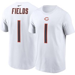 Nike Men's Chicago Bears Justin Fields #1 White T-Shirt