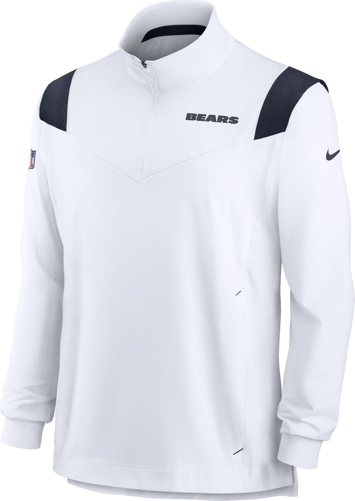 Nike / Men's Chicago Bears Coaches Sideline Long Sleeve White Jacket